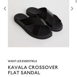 Want Les Essentials Kavala Crossover Flat Sandal
